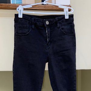 Black Jeans with fray detail at the bottom
